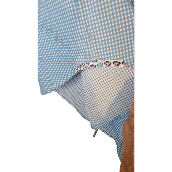Robert Graham Flip Cuff Button Shirt Checked Long Sleeves Min Size XL - Picture 3 of 5